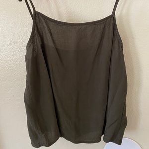 Y2K Crop Tank Olive Green from Forever 21